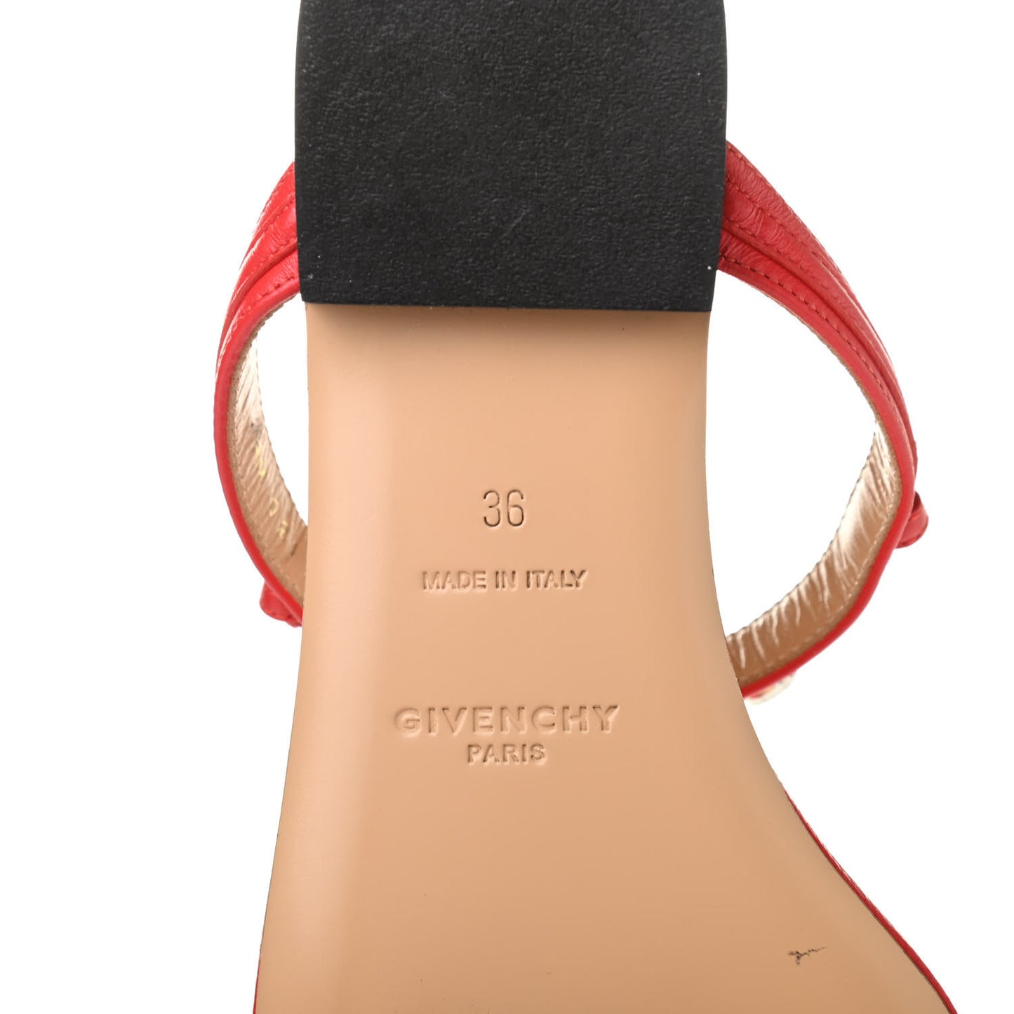 Calfksin Elba Thong Sandals 36 Red