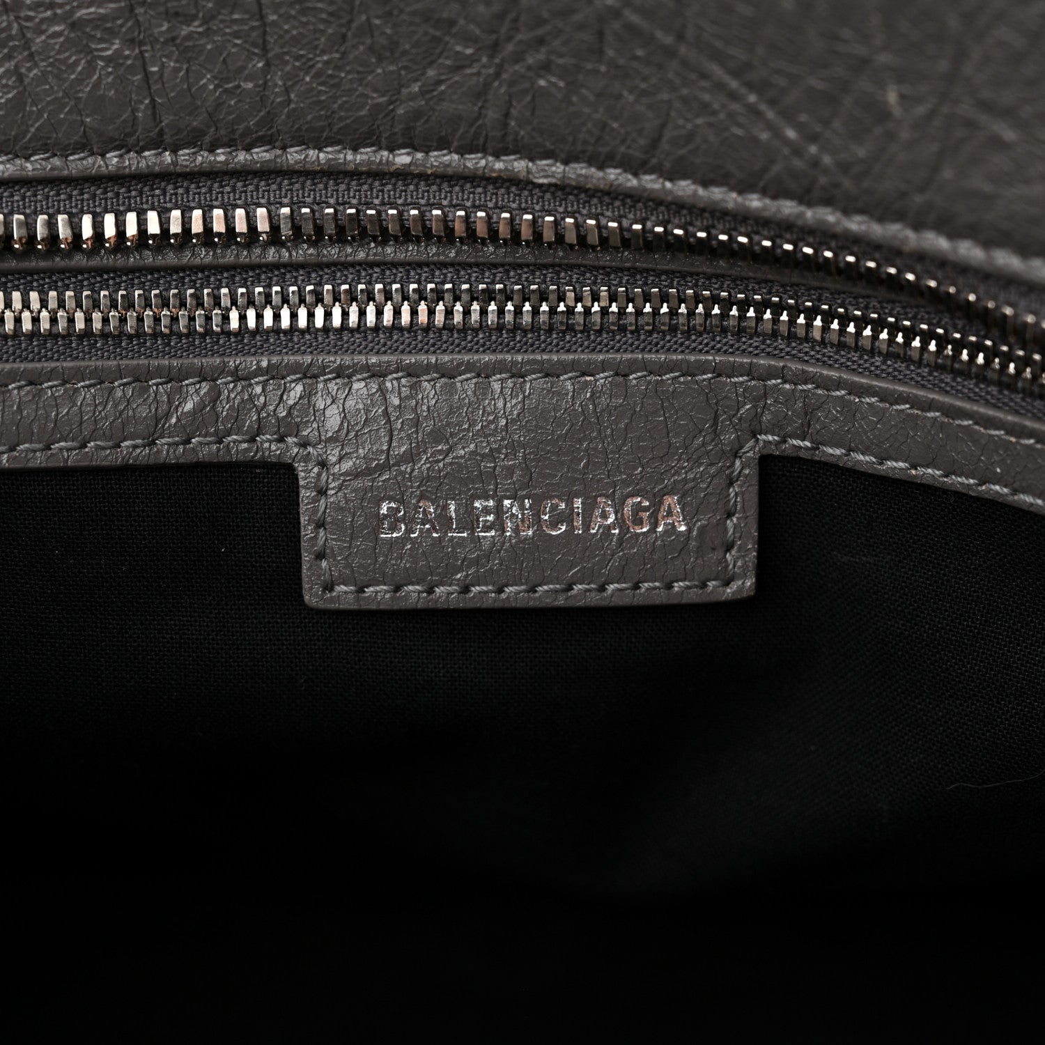 Balenciaga Agneau Arena Neo Cagole City Handbag Dark Grey 7 of 13