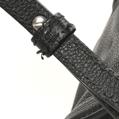 Alexander McQueen Pebbled Calfskin Mini Skull Padlock Zip Around Tote Black 11 of 12