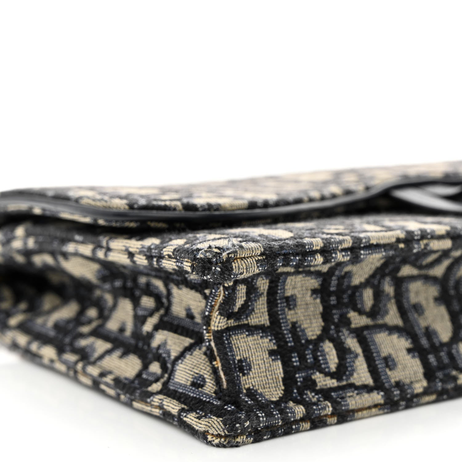 Christian Dior Oblique Saddle Chain Pouch Blue 9 of 17