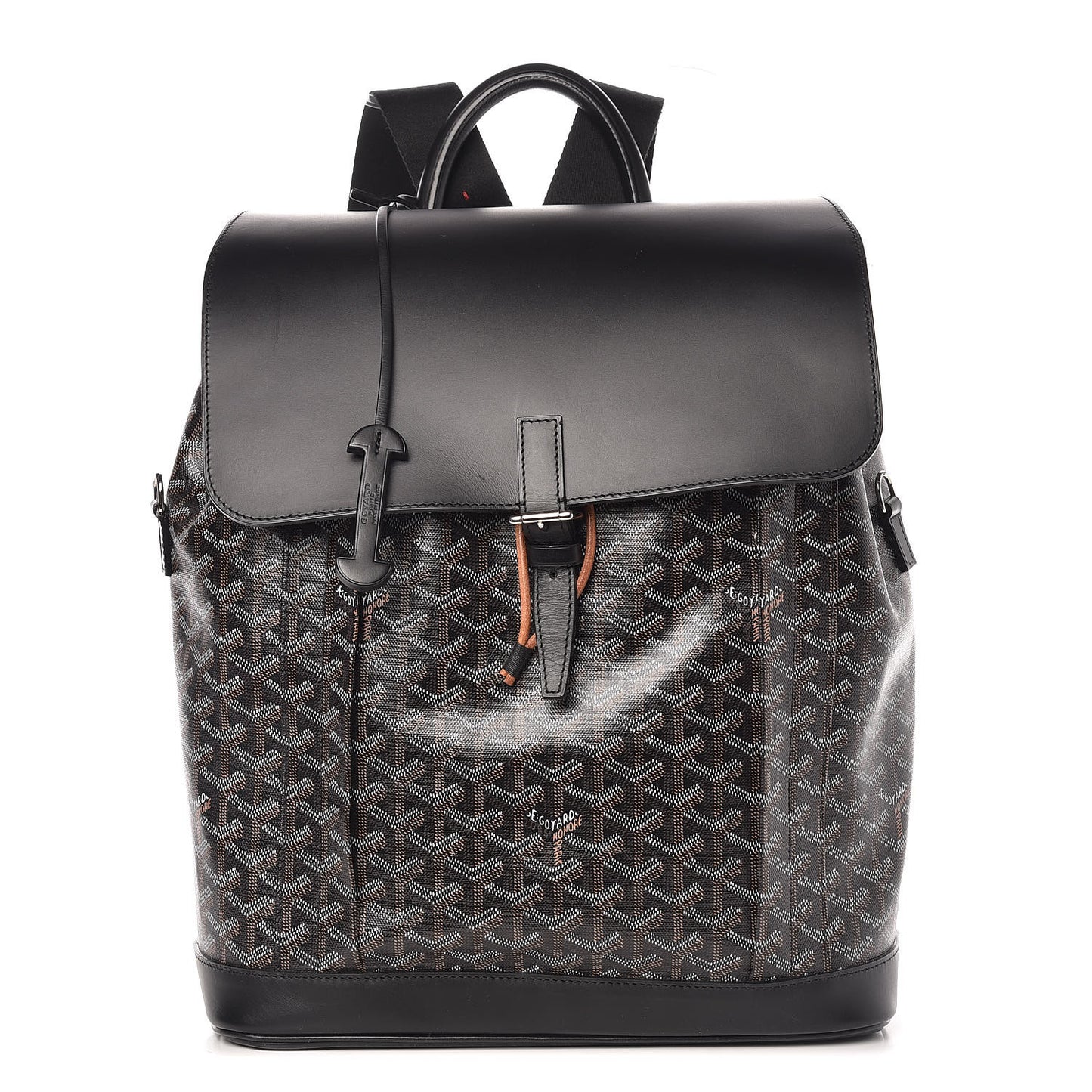 Goyardine Calfskin Alpin Backpack Black