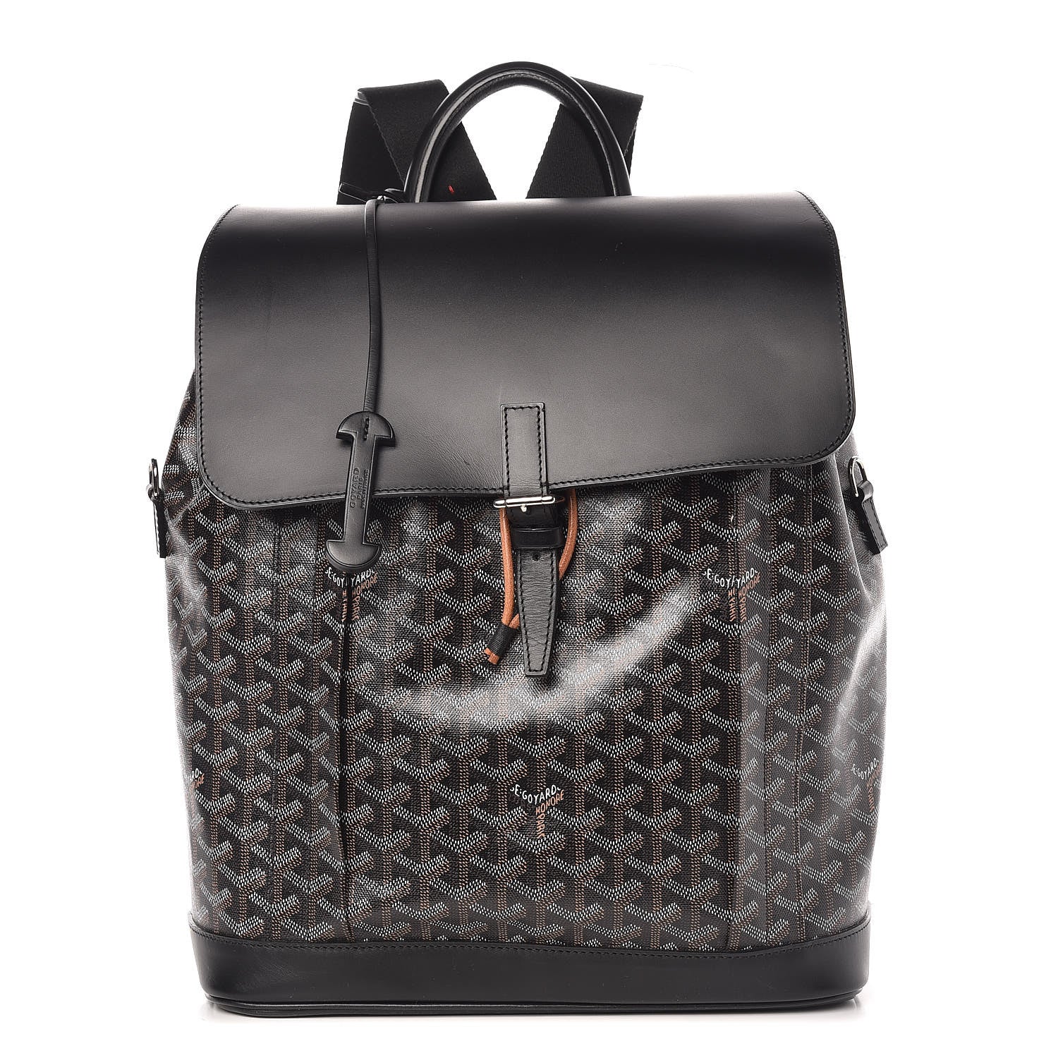 Goyard Goyardine Calfskin Alpin Backpack Black 1 of 9