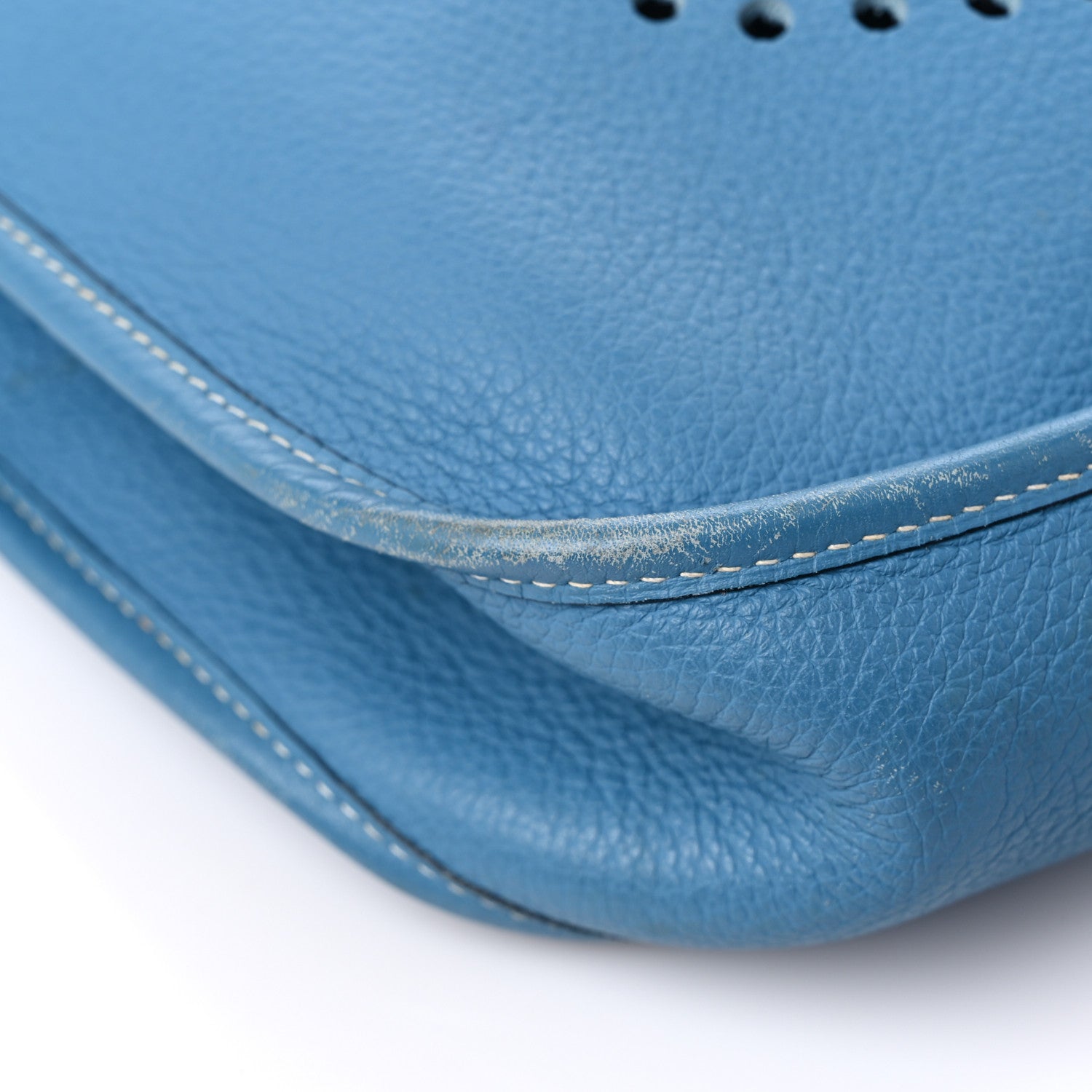 Hermes Taurillon Clemence Evelyne GM Blue Jean 7 of 19