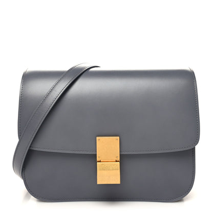 Celine Box Calfskin Medium Classic Box Flap Bag Light Charcoal 1 of 10