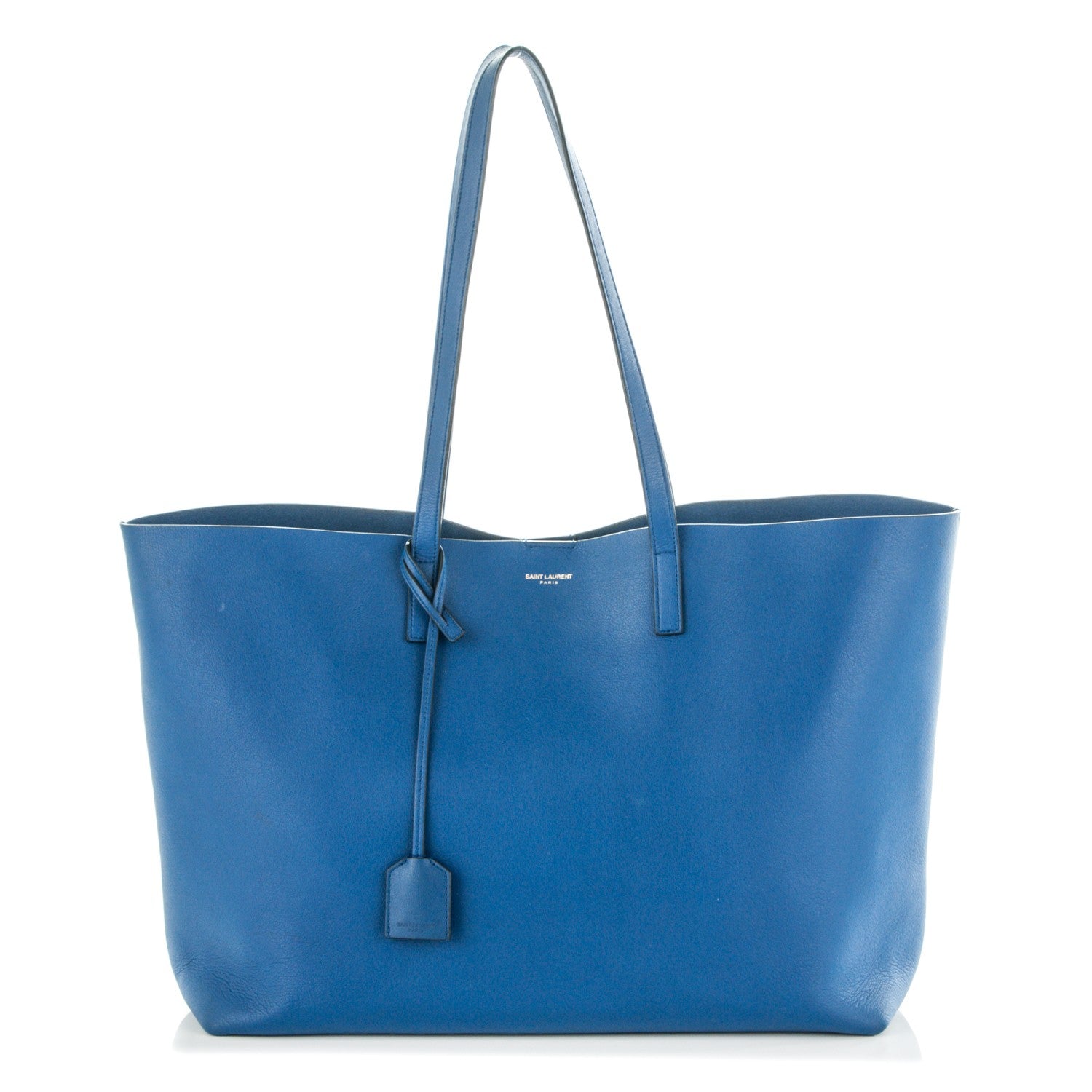 Saint Laurent Calfskin Large Shopping Tote Ultramarine 1 of 8