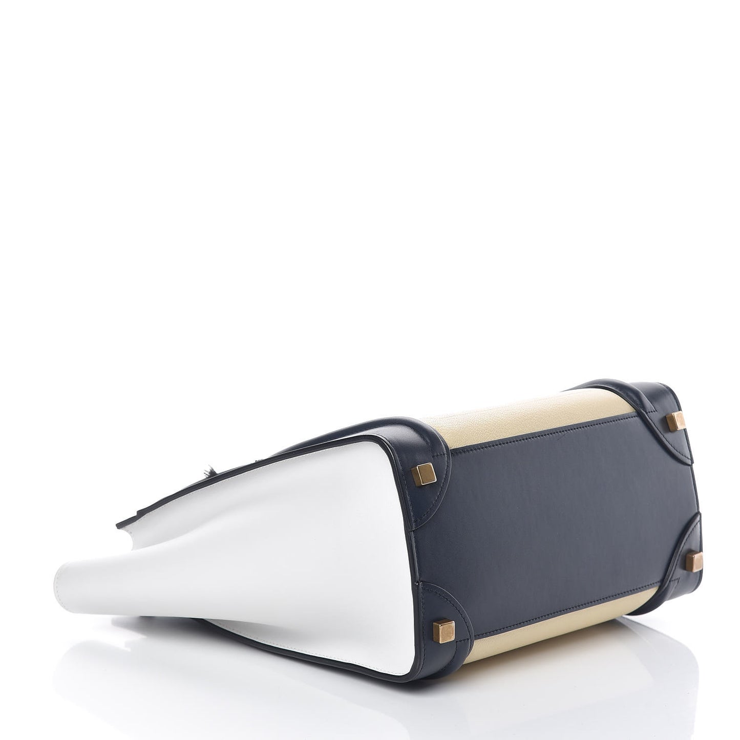 Goatskin Smooth Calfskin Micro Tri-Color Luggage Firefly