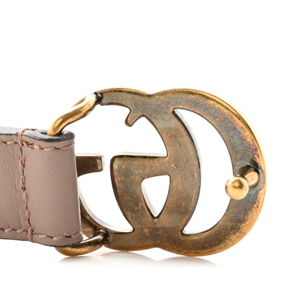 Gucci Calfskin Double G 20mm Belt 85 34 Porcelain Rose 8 of 10
