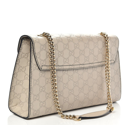 Gucci Guccissima Signature Medium Emily Chain Shoulder Bag Mystic White 3 of 14