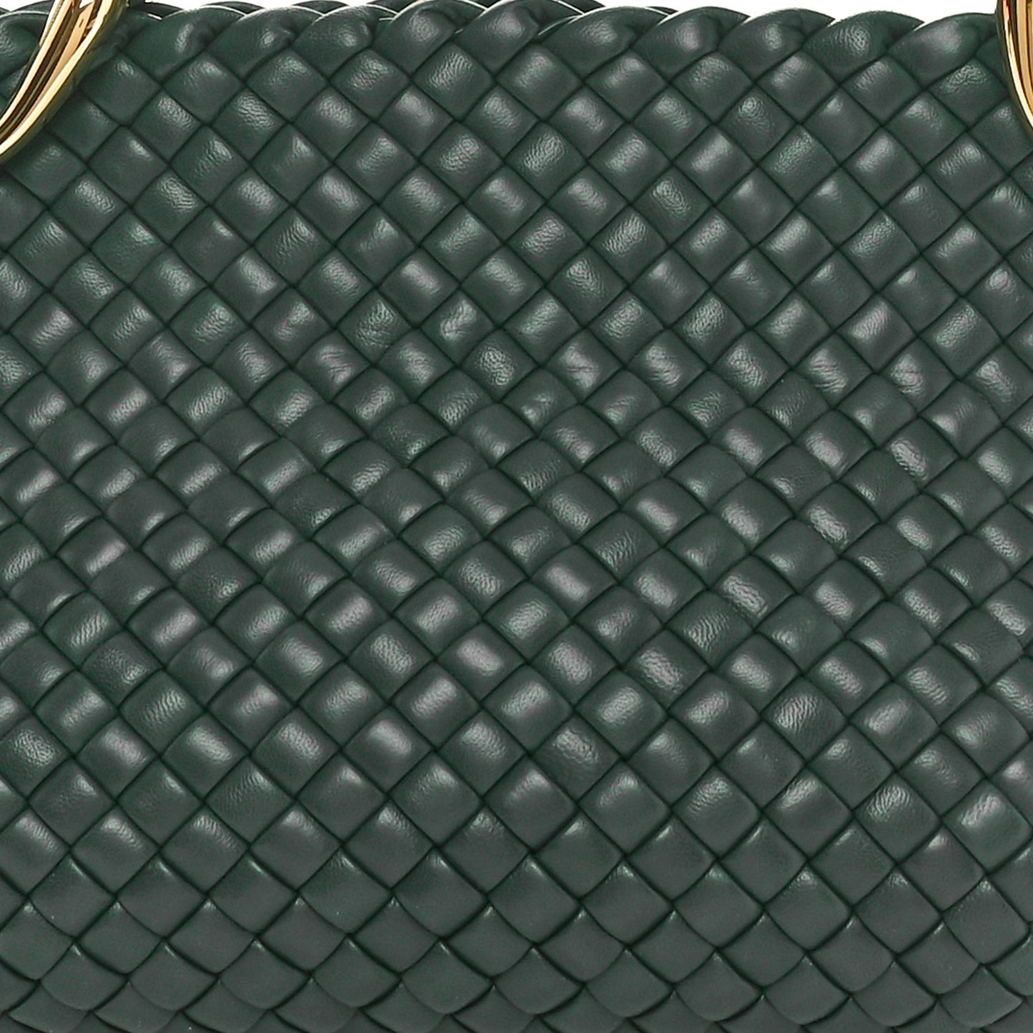 Nappa Intrecciato Small Clicker Shoulder Bag Raintree