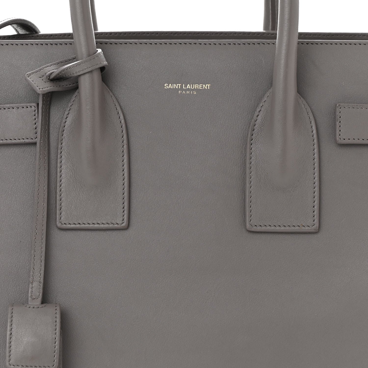 Saint Laurent Calfskin Small Sac De Jour Grey 8 of 10