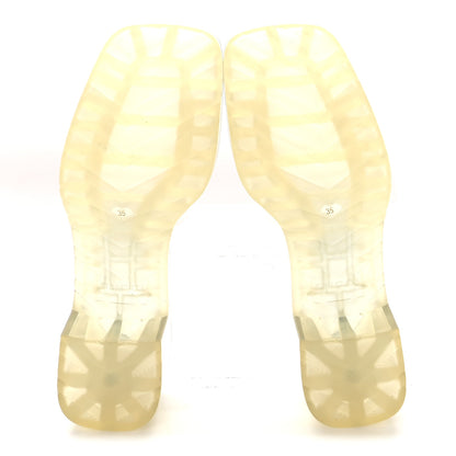 Gucci Rubber Gucci Logo Womens Platform 20/60mm Slide Sandals 35 Transparent 6 of 8