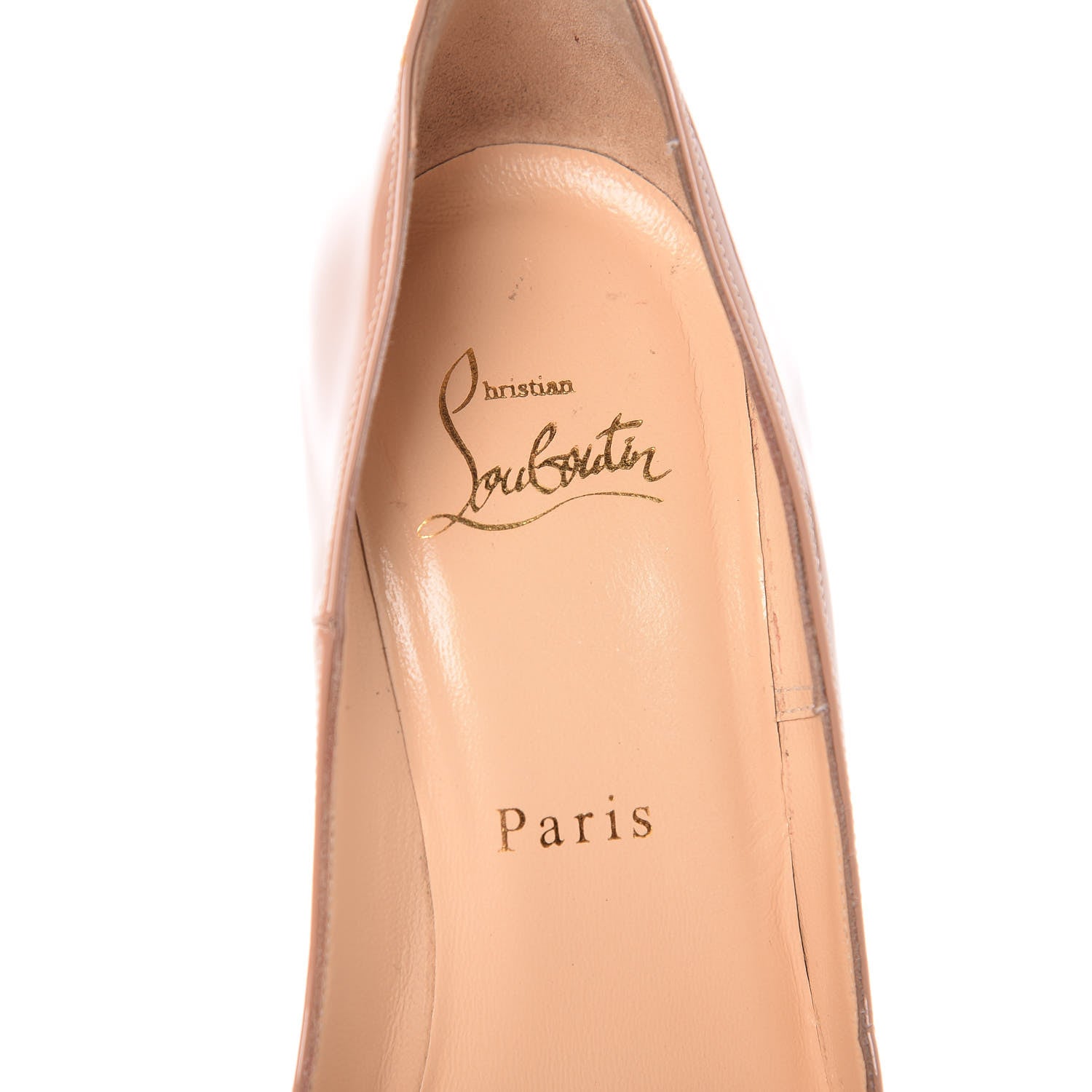 Christian Louboutin CHRISTIAN LOUBOUTIN Patent So Kate 120 Pumps 35.5 Nude 9 of 10