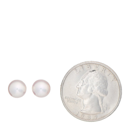 Mikimoto 18K Yellow Gold Akoya Pearl 7-7.5mm Stud Earrings 2 of 5