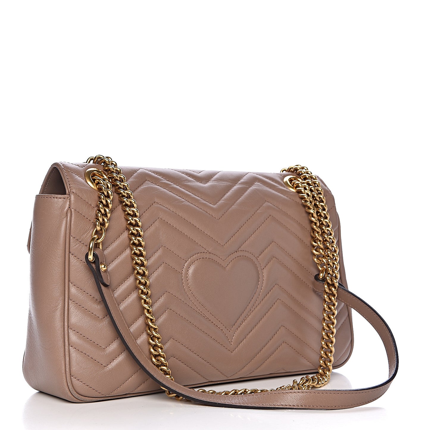 Calfskin Matelasse Medium GG Marmont Shoulder Bag Porcelain Rose