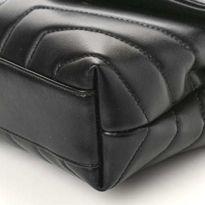 Saint Laurent Calfskin Y Quilted Monogram Toy Loulou Crossbody Bag Black 8 of 8