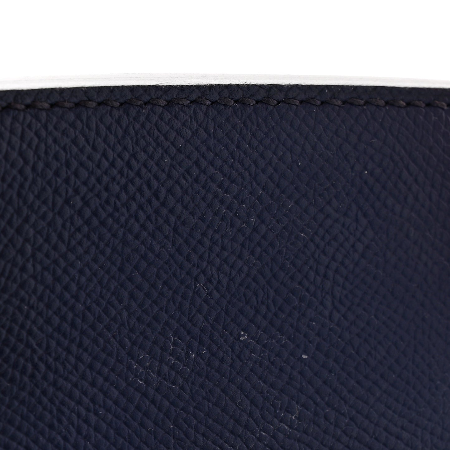 Epsom Horseshoe Birkin 35 Bleu Saphir Flamingo