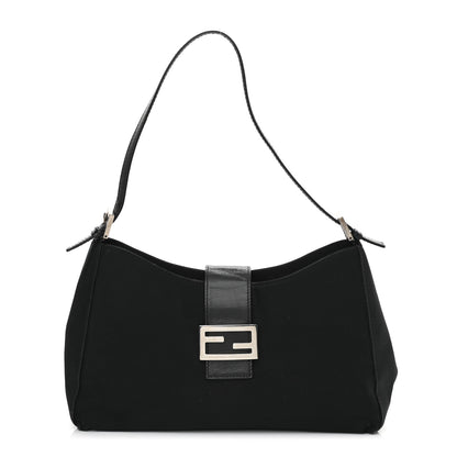 Fendi Neoprene Shoulder Bag Black 1 of 8