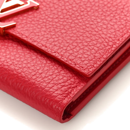 Louis Vuitton Taurillon Capucines Compact Wallet Rubis 8 of 8