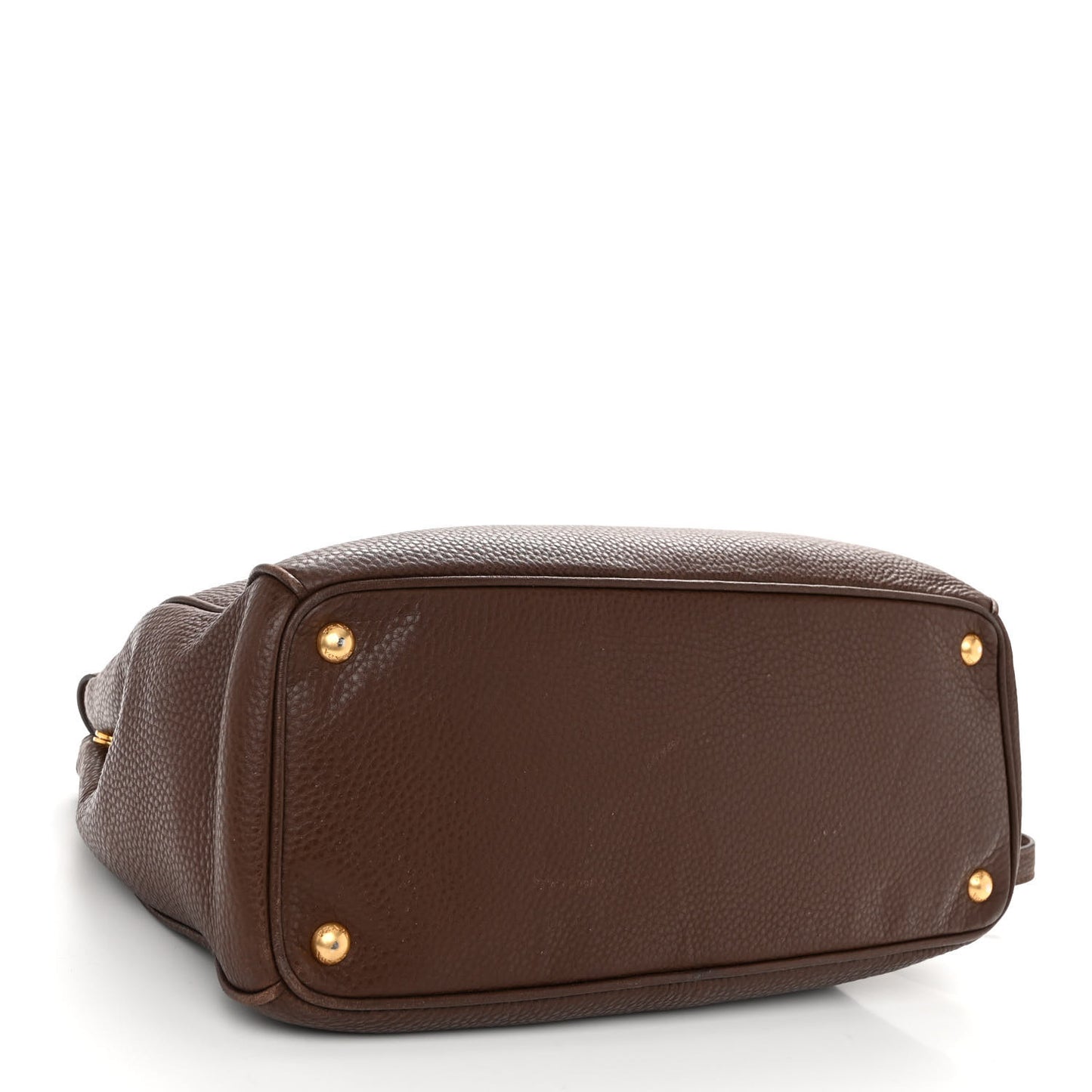 Vitello Daino Large Double Zip Tote Bruciato