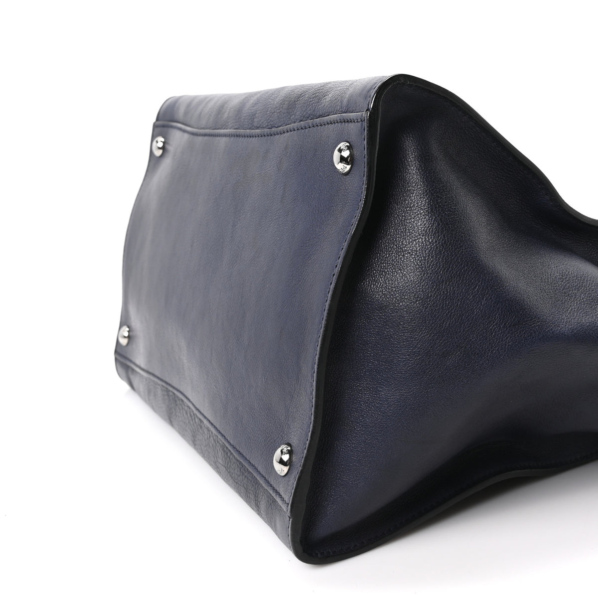 Prada Glace Calfskin Twin Pocket Tote Bluette 10 of 10