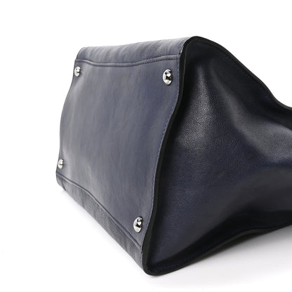 Prada Glace Calfskin Twin Pocket Tote Bluette 10 of 10