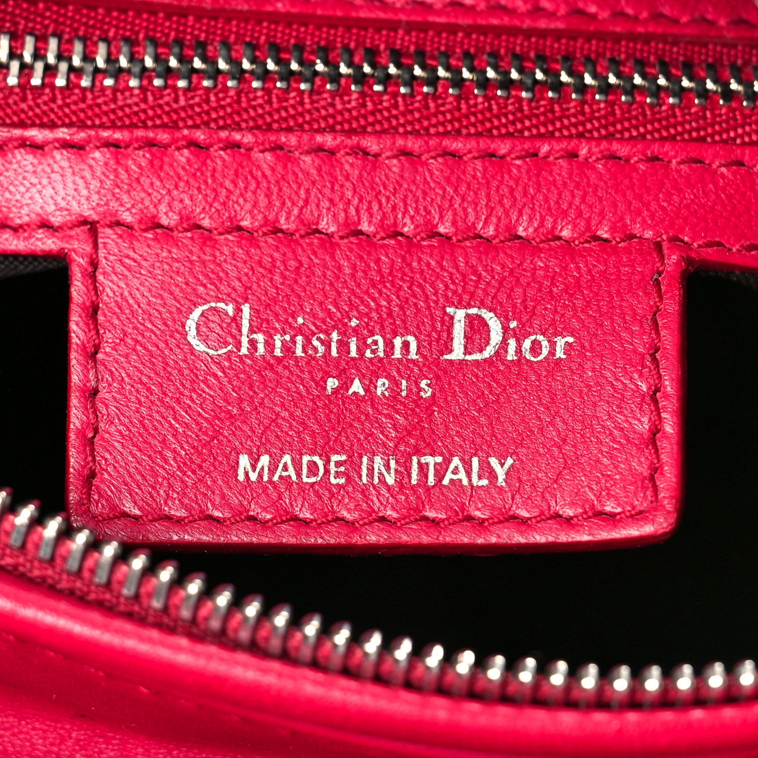 Christian Dior Lambskin Cannage Medium Lady Dior Fuchsia 6 of 14