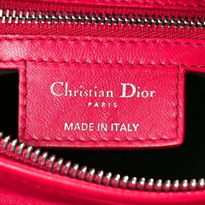 Christian Dior Lambskin Cannage Medium Lady Dior Fuchsia 6 of 14