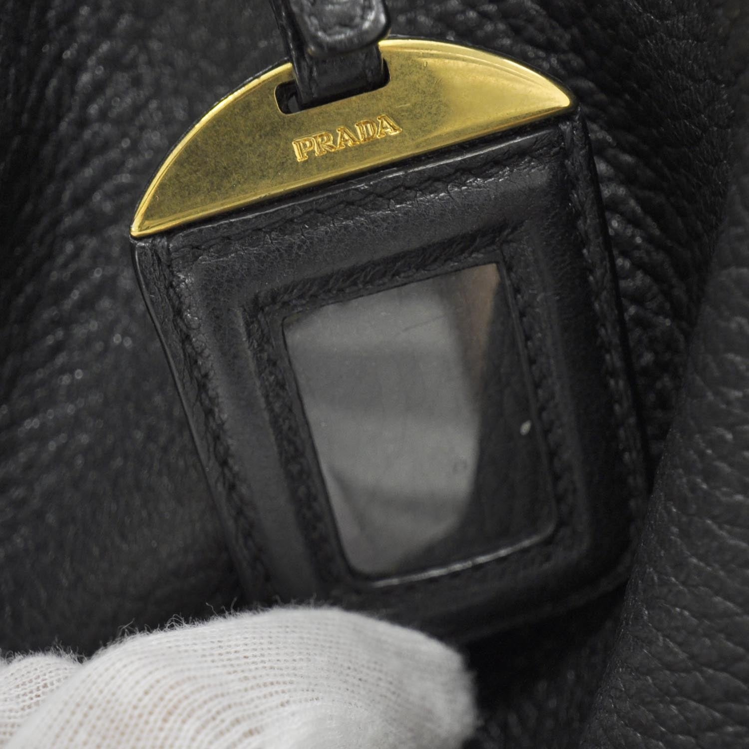 Prada Cervo Deerskin Hobo Nero Black 9 of 10