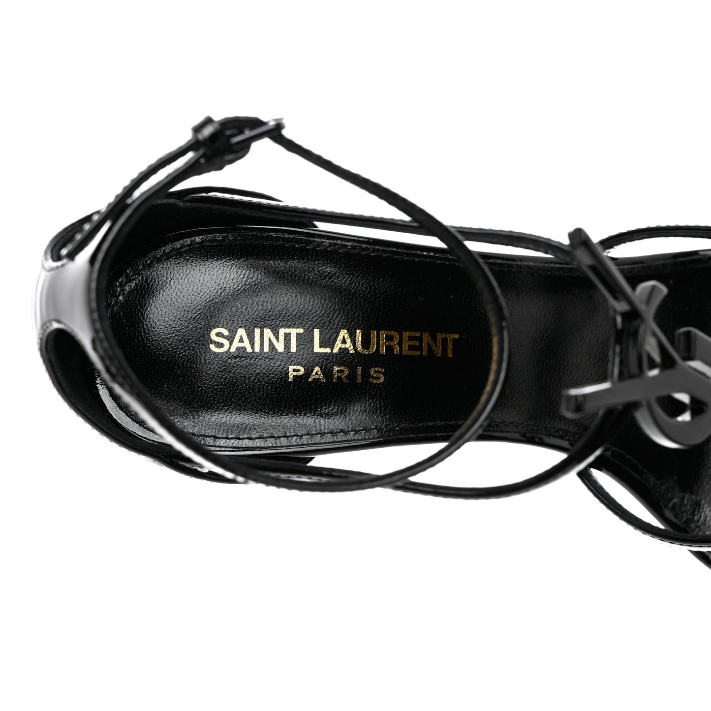 Patent Cassandra 100 Ankle Strap Sandals 37.5 Black