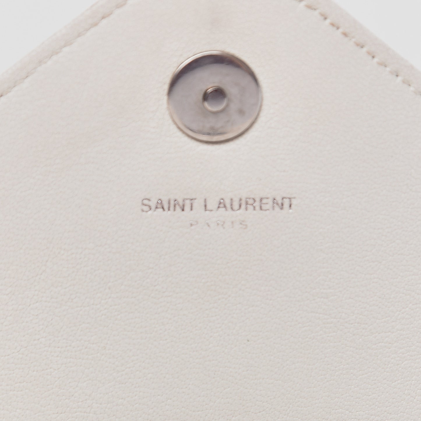 Sheepskin Matelasse Monogram Classic Baby Chain Bag White
