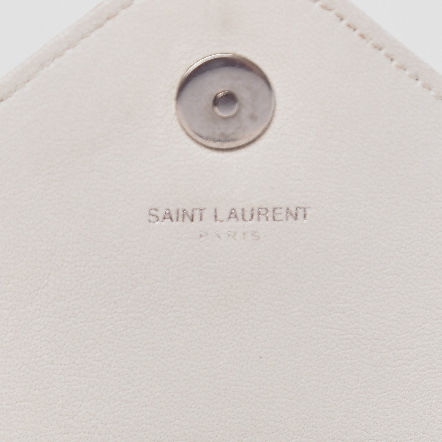 Saint Laurent Sheepskin Matelasse Monogram Classic Baby Chain Bag White 7 of 21