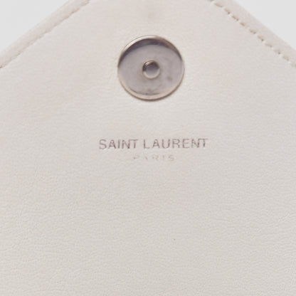 Saint Laurent Sheepskin Matelasse Monogram Classic Baby Chain Bag White 7 of 21