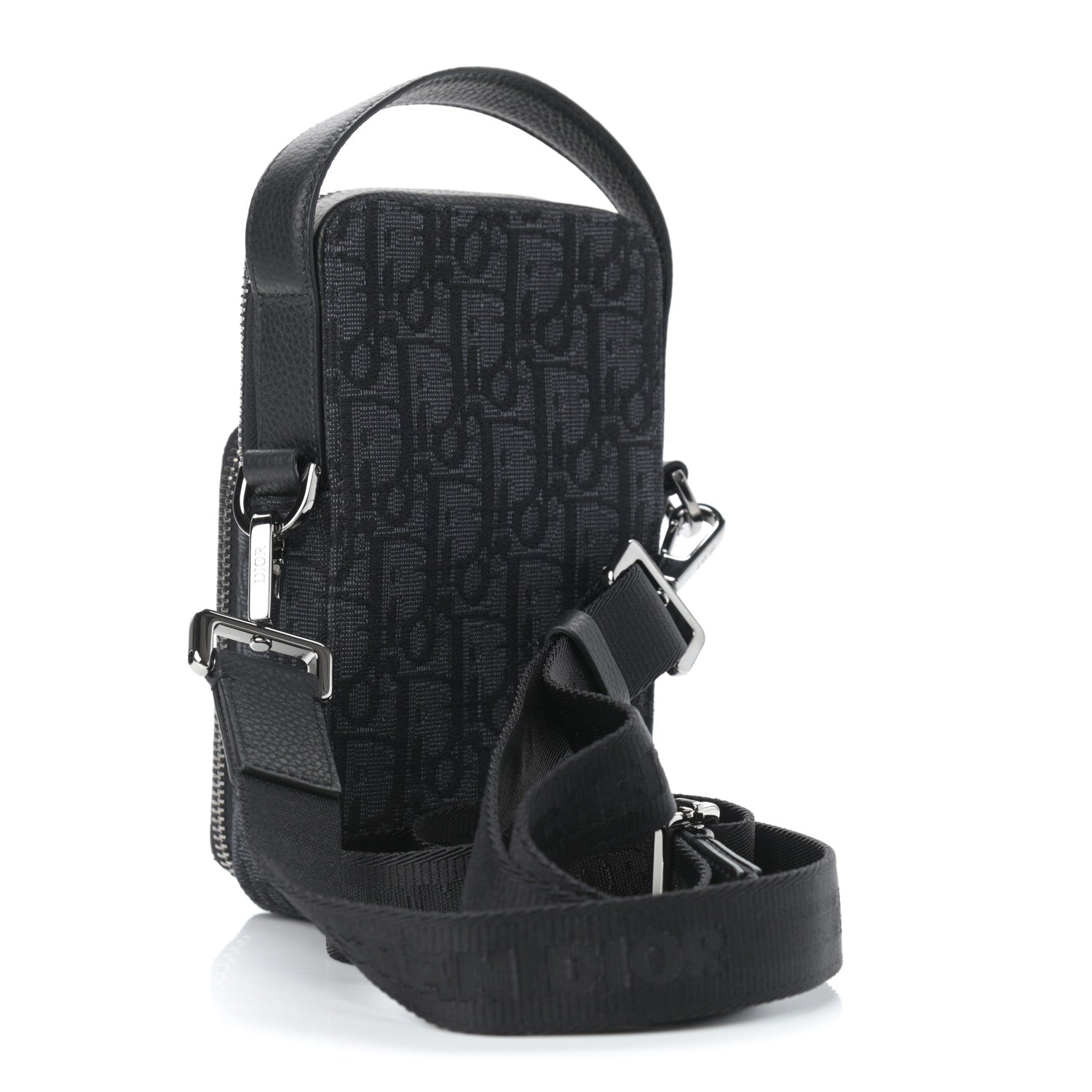 Christian Dior Oblique Crossbody Bag Black 2 of 8