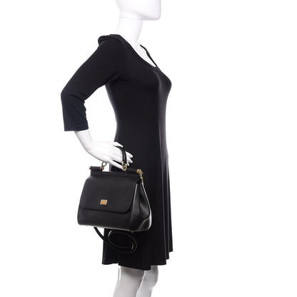 Dolce & Gabbana Dauphine Medium Miss Sicily Satchel Black 3 of 11