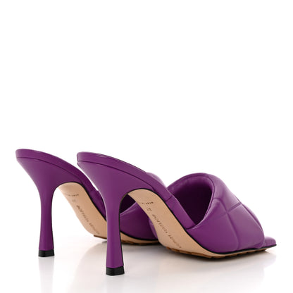 Bottega Veneta Nappa Quilted Rubber Lido Mule Sandals 37 Gumdrop 4 of 8
