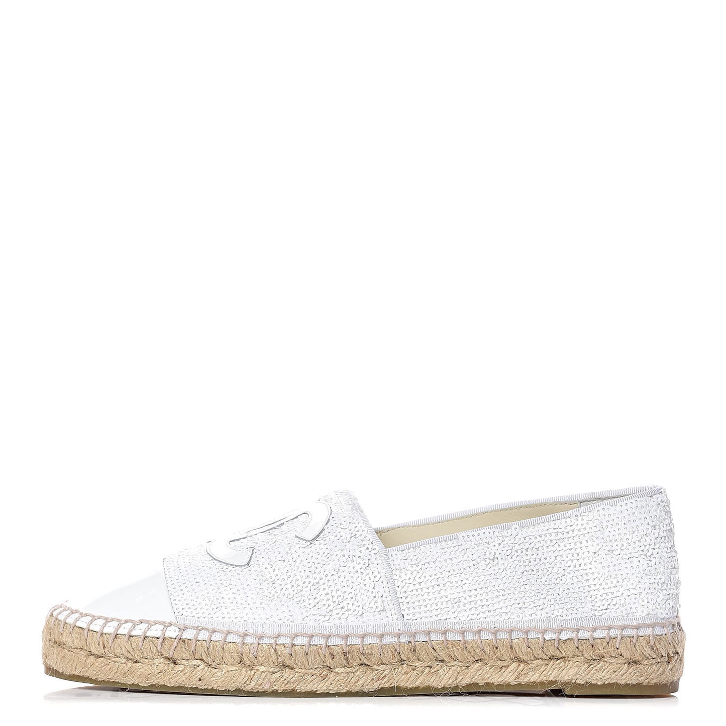 Patent Sequin CC Espadrilles 40 White