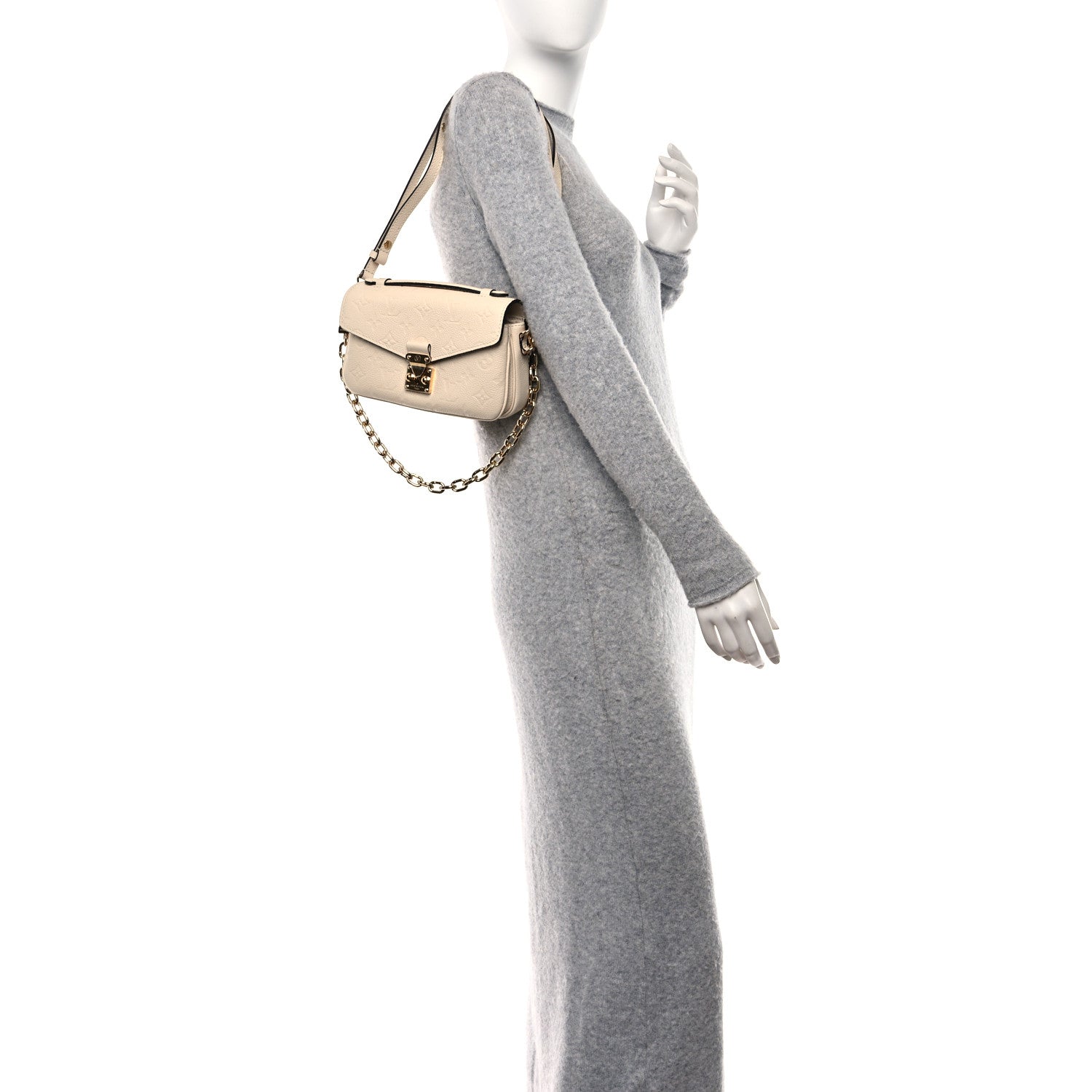 Louis Vuitton Empreinte Pochette Metis East West Cream 2 of 12