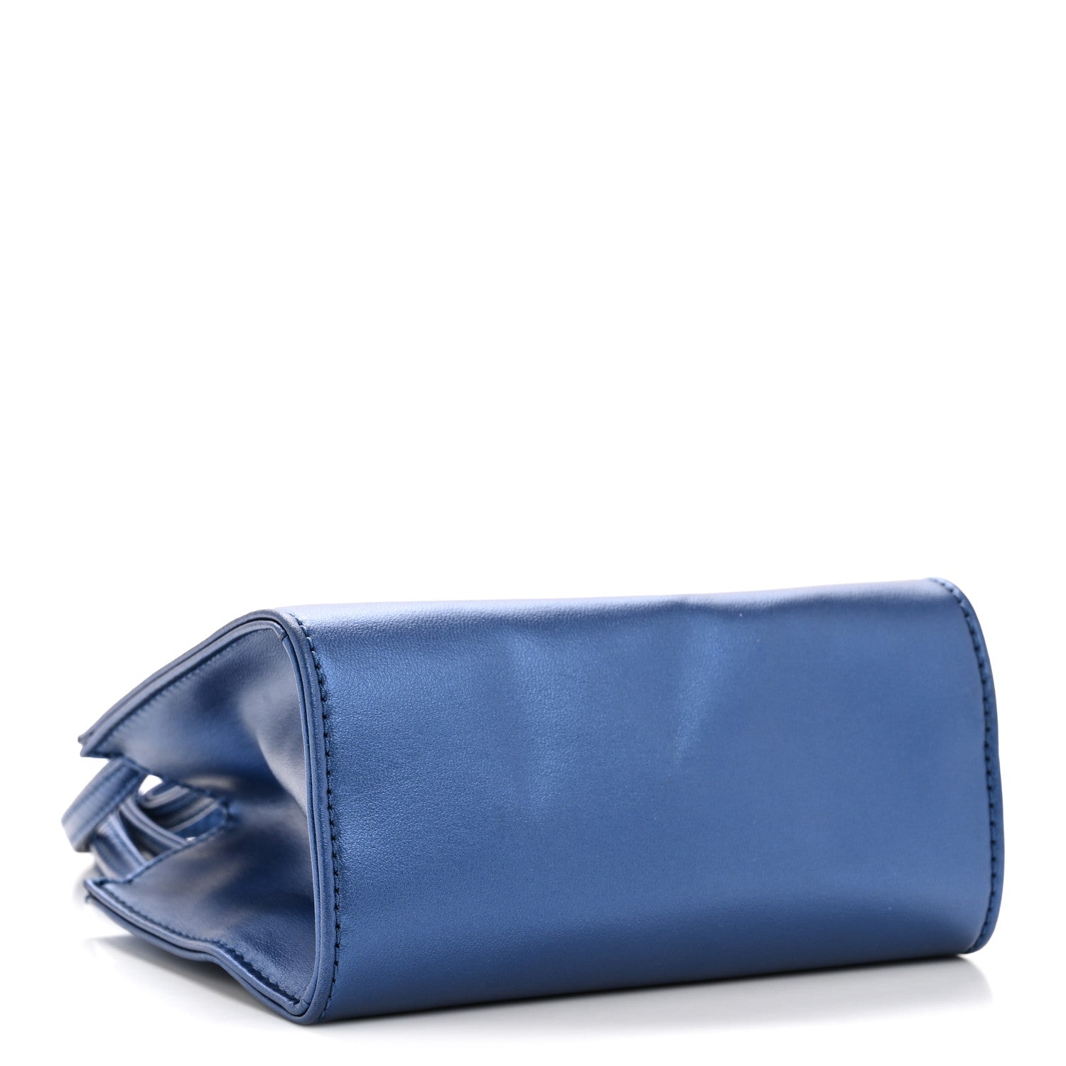 Telfar Metallic Vegan Leather Small Shopping Bag Cobalt 9 of 31