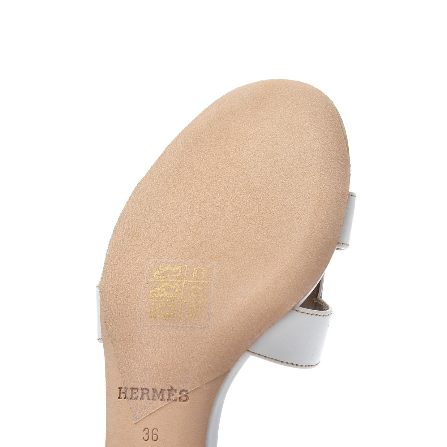 Calfskin Oasis Sandals 36 White