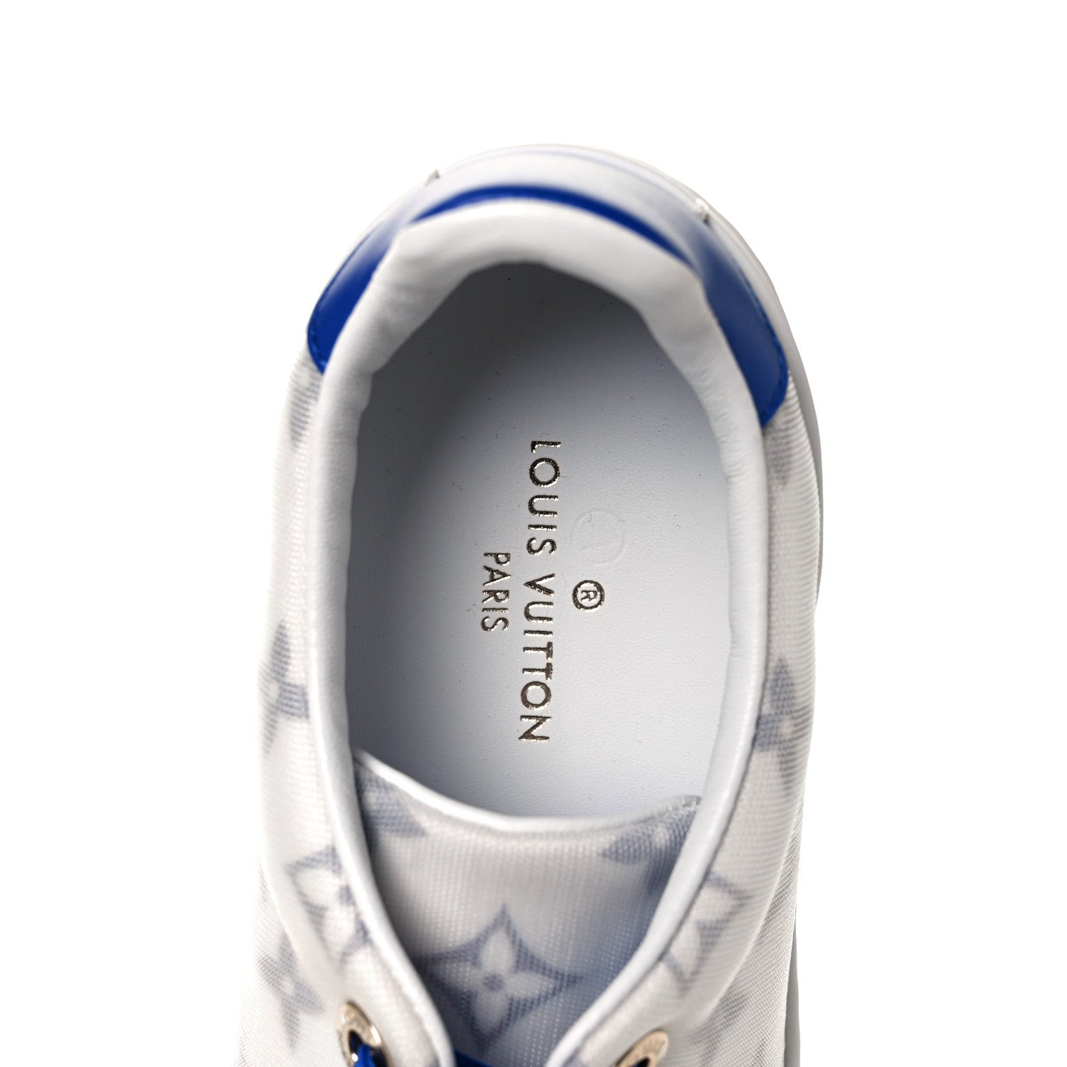 Louis Vuitton Technical Fabric Calfskin Monogram Frontrow Sneakers 35.5 Blue 8 of 8