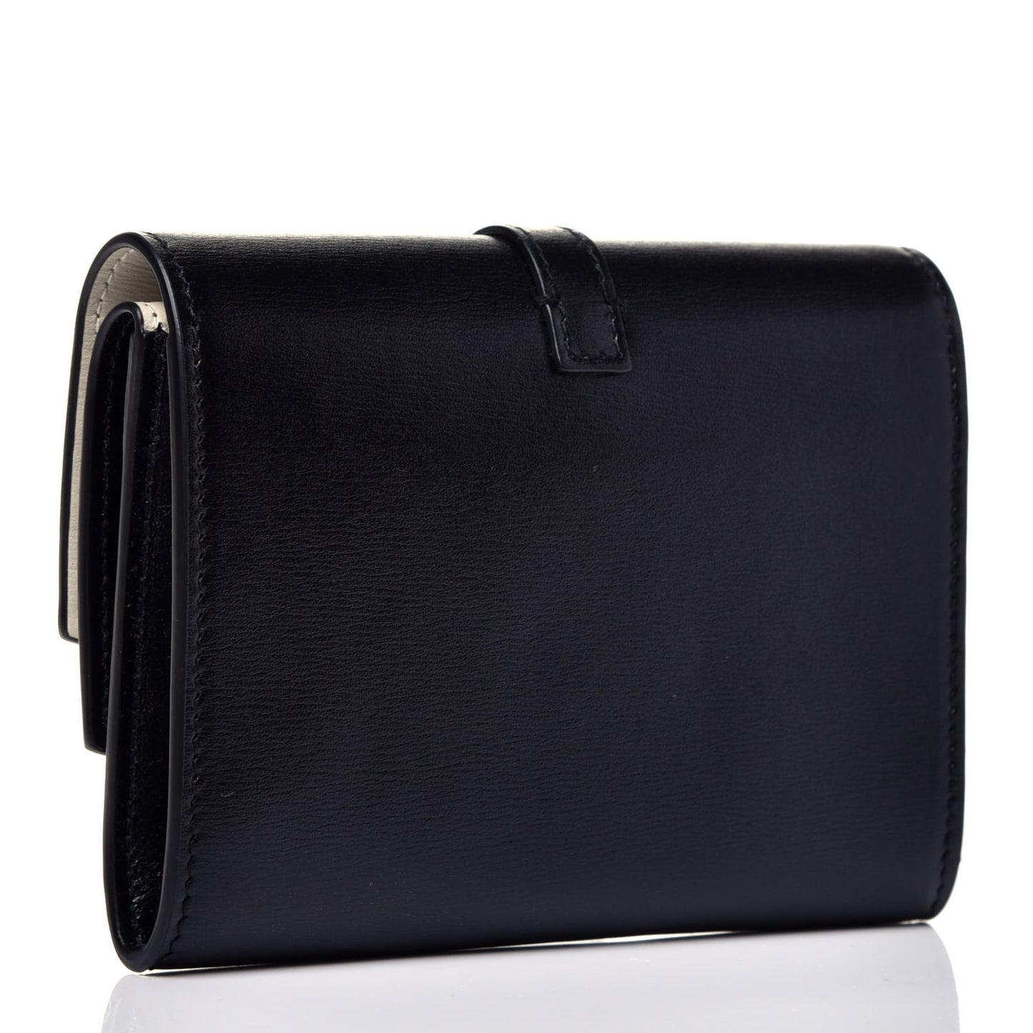 Smooth Calfskin Monogram Small Sulpice Wallet Black White