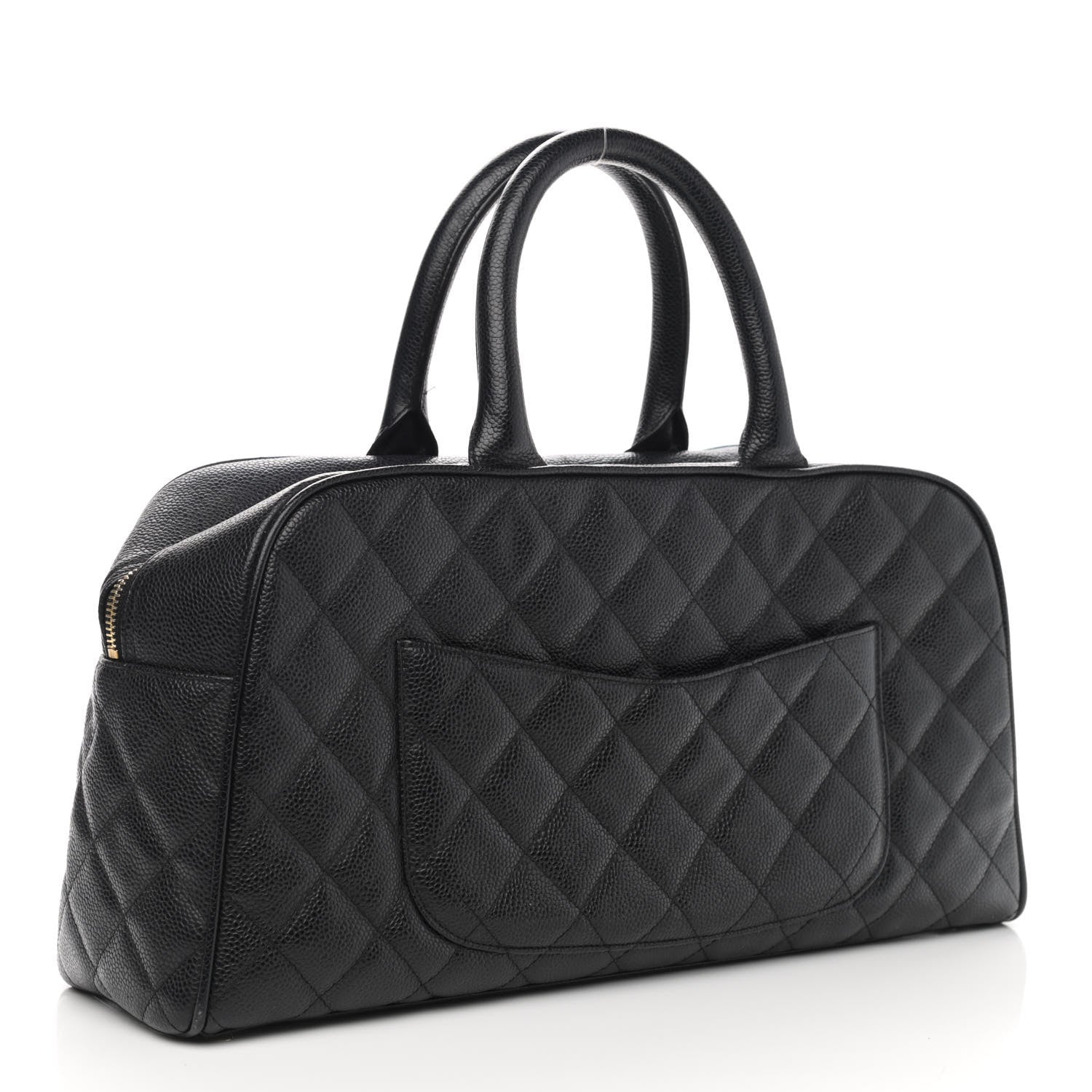 Chanel Caviar Quilted Large Bowler Black 3 of 14