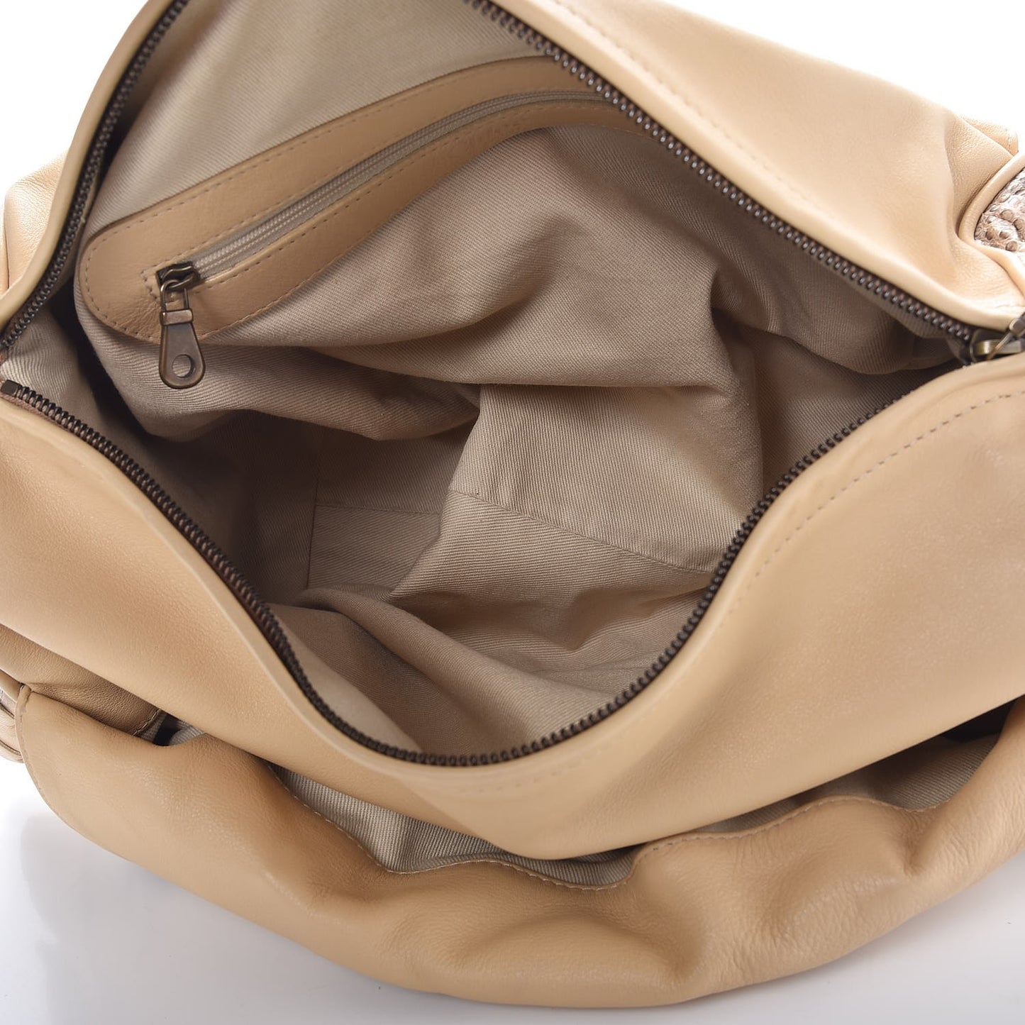 Python Silverado Shoulder Bag Beige