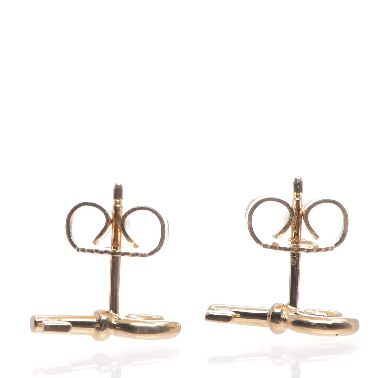 18K Yellow Gold Mini Key Earrings