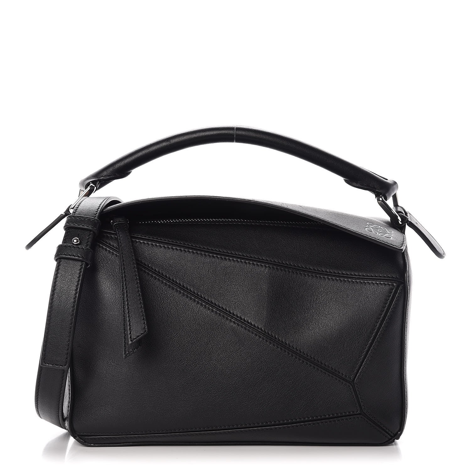 Loewe Calfskin Small Puzzle Bag Black 1 of 7