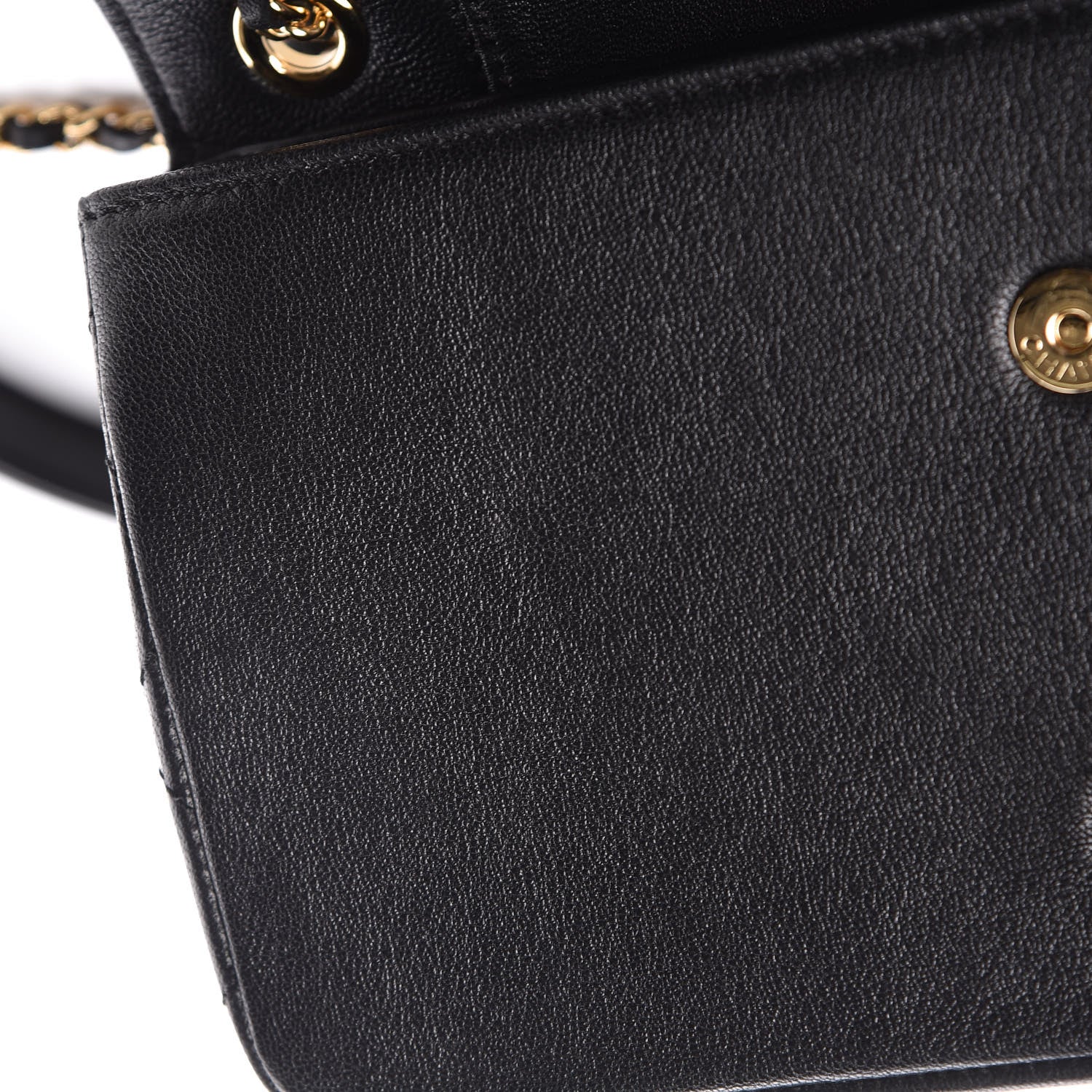 Chanel Sheepskin Quilted Medium Vintage Mademoiselle Flap Black 13 of 13