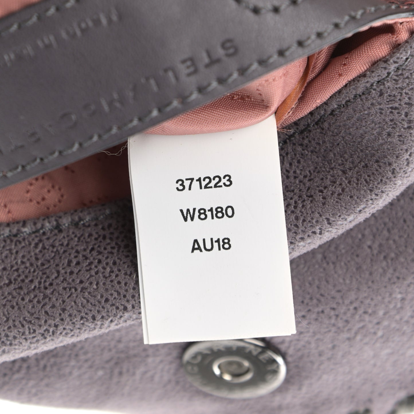 Shaggy Deer Mini Falabella Fold Over Tote Light Grey