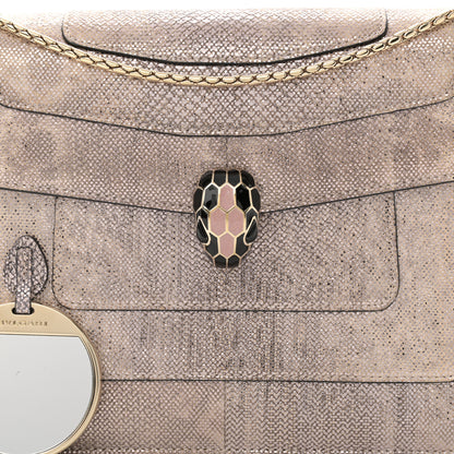 Bulgari Metallic Karung Serpenti Forever Crossbody Rosa Di Francia 8 of 10