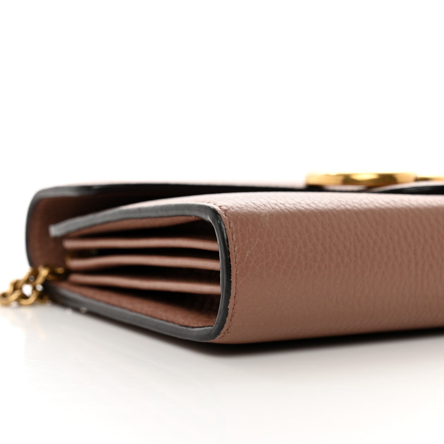 Cellarius Calfskin GG Marmont Chain Wallet Rosy Phard