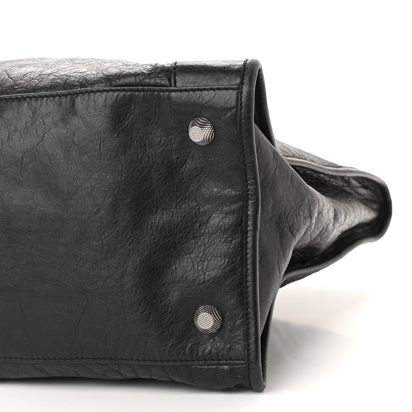 Agneau Giant 12 Silver Hardware Work Black
